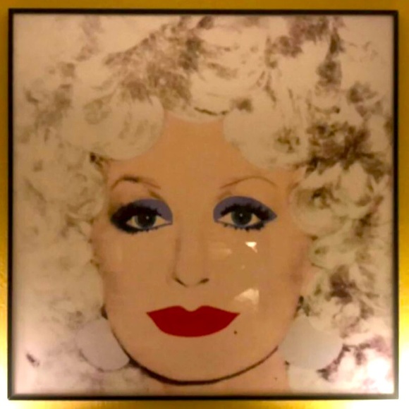 Andy Warhol Art Warhol Dolly Parton On Canvas Signed Coa Poshmark